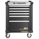 Facom JET.6NM3AS 6 Drawer 3 Module Mobile Roller Cabinet Safety Range – Black