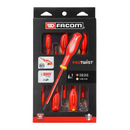 Facom ATPVE.J6PB 6pce Protwist® VDE Phillips & Slotted Screwdriver Set