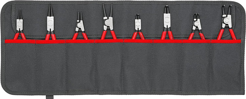 Knipex 00 19 58 V01 8pce Internal/External Circlip Plier Set in Tool Roll