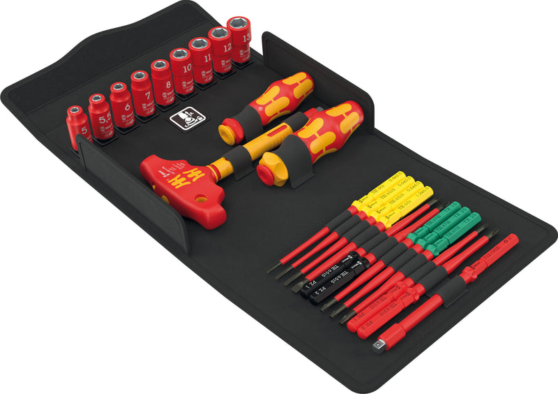 Wera 006632 Kraftform Kompakt VDE 24 Allrounder Set 1, 25 Piece Screwdriver & Socket Set