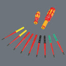 Wera 006634 Kraftform Kompakt VDE Safe-Torque Speed Set 1, 11 Piece Interchangeable Screwdriver Set