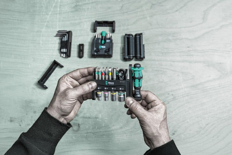 Wera 049000 Tool-Check Modular 1, 21 Piece Socket & Bit Set