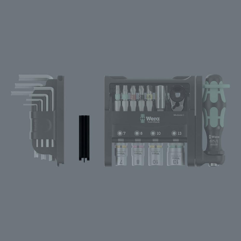 Wera 049020 Tool-Check Modular Set 1, 50 Piece Socket & Bit Set