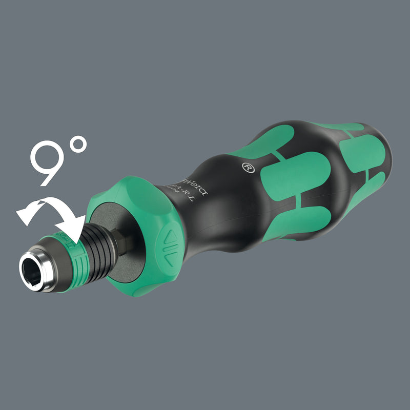 Wera 051494 816 RA Ratchet Bit-Holding Handle, 1/4"