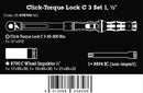 Wera Click-Torque Lock C 3 Car Wheel Change Set 1, 6 Piece 1/2″ Torque Wrench Set 40-200 Nm