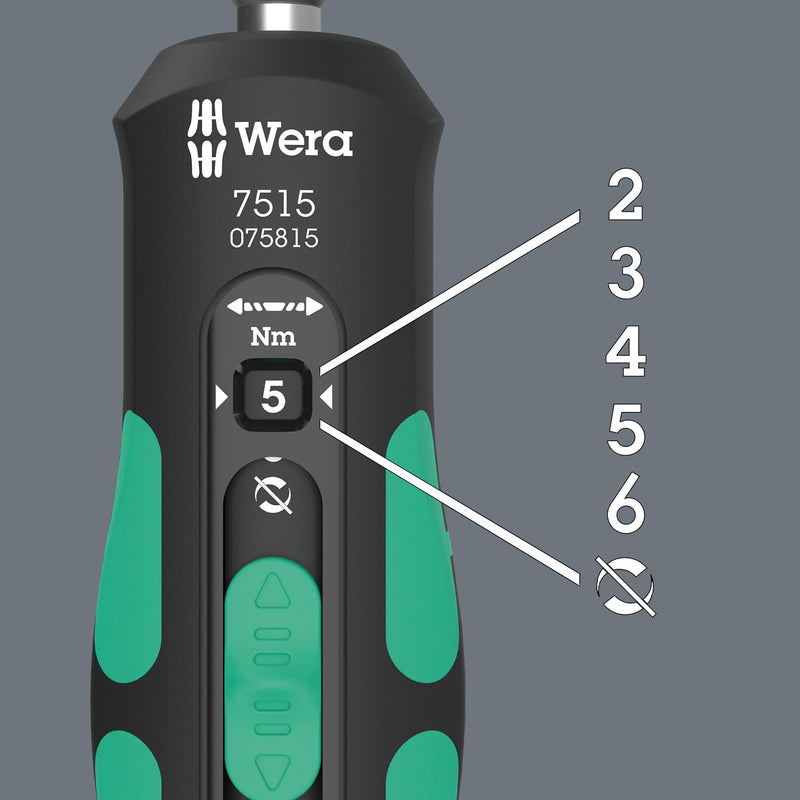 Wera 075850 7pc 7515/7 Kraftform Safe-Torque Screwdriver Speed Bicycle 1 Set