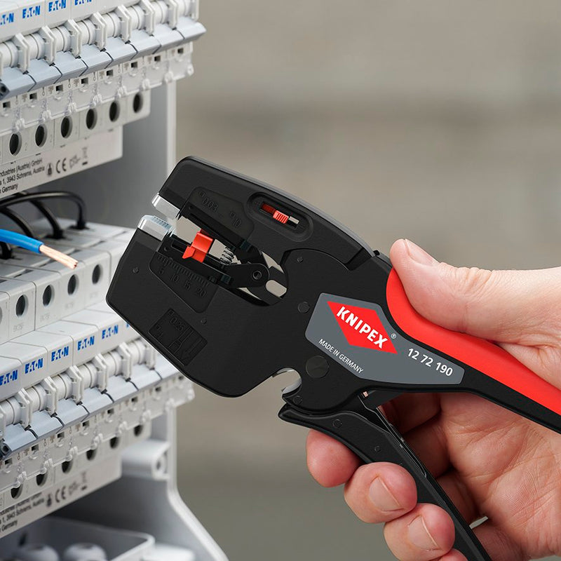 Knipex 12 72 190 190mm 0.03 and 10 mm² NexStrip Multi-Tool Wire Stripper Pliers for Electricians