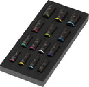 Wera 150118 15pc 9728 Foam insert Zyklop B 3/8" Impaktor Deep Impact Socket Set 1