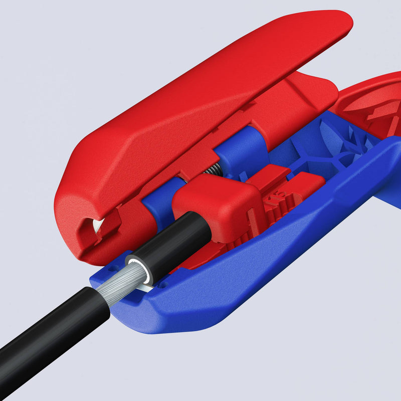 Knipex 16 95 03 SB ErgoStrip® PV Wire Cable Stripping Tool - Right Handed