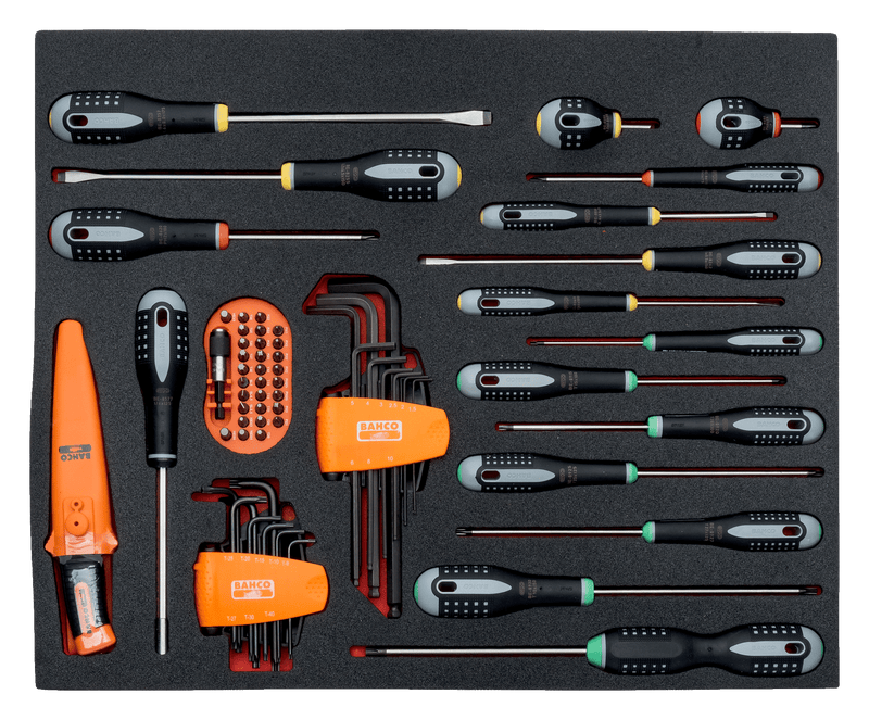 Bahco FF1ASET-AUTO2 168pce Auto Repair 4 Foam Toolkit