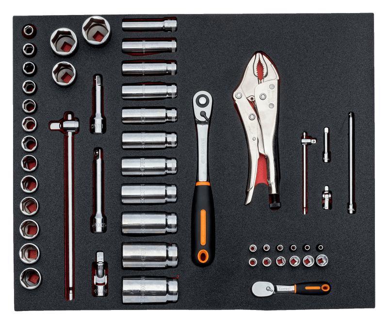 Bahco FF1ASET-AUTO2 168pce Auto Repair 4 Foam Toolkit