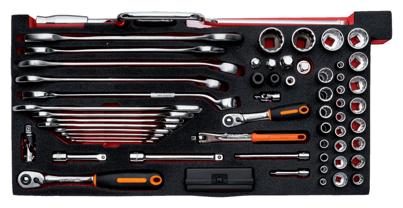 Bahco 1483KHD3RB-FF5 137pce Foam Inlay Aviation Tool Kit with Metal Toolbox