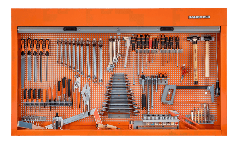 Bahco 1495CS18TS1 110pce General Purpose Toolkit C/W 1800mm Tool Cabinet with Shutter