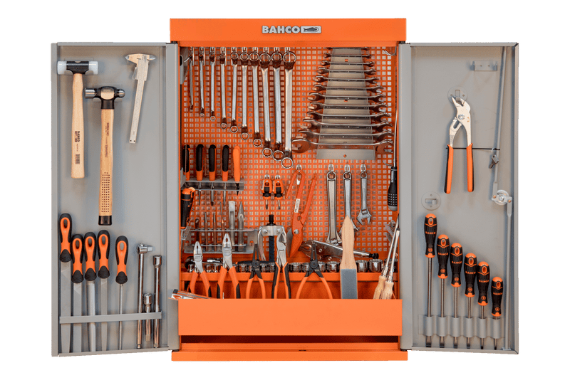 Bahco 1495CD60TS1 110pce General Purpose Toolkit with 2 Door Tool Cabinet