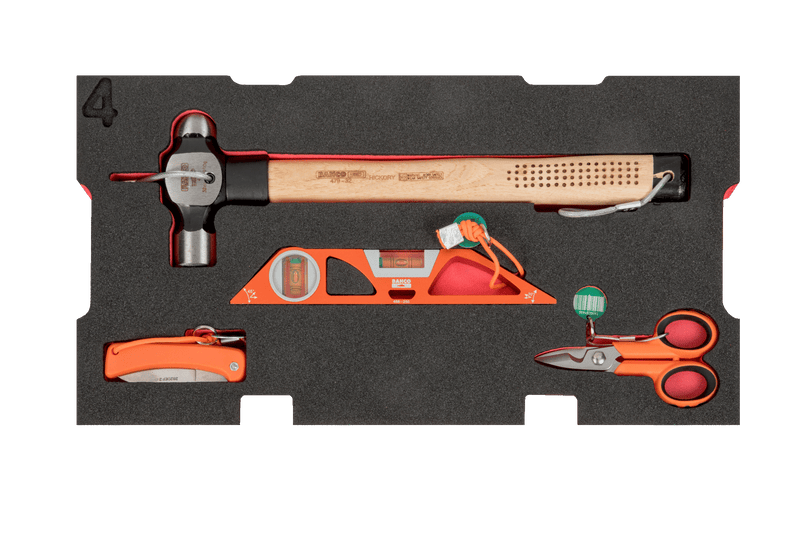 Bahco 4750RCHDW01FF4 29pce Offshore Oil and Gas Crane Maintenance Toolkit With Heavy Duty Rigid Case