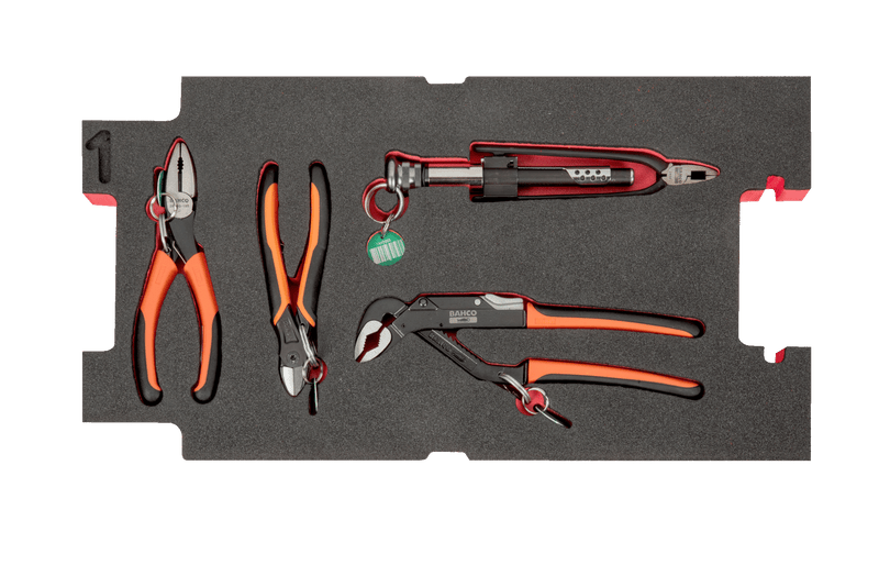 Bahco 4750RCHDW01FF4 29pce Offshore Oil and Gas Crane Maintenance Toolkit With Heavy Duty Rigid Case