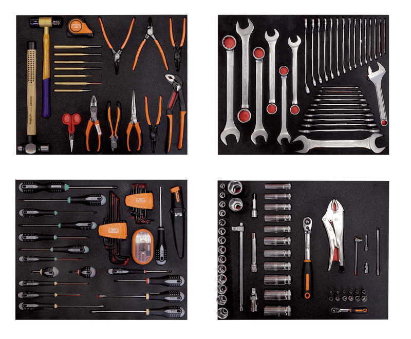 Bahco FF1ASET-AUTO2 168pce Auto Repair 4 Foam Toolkit