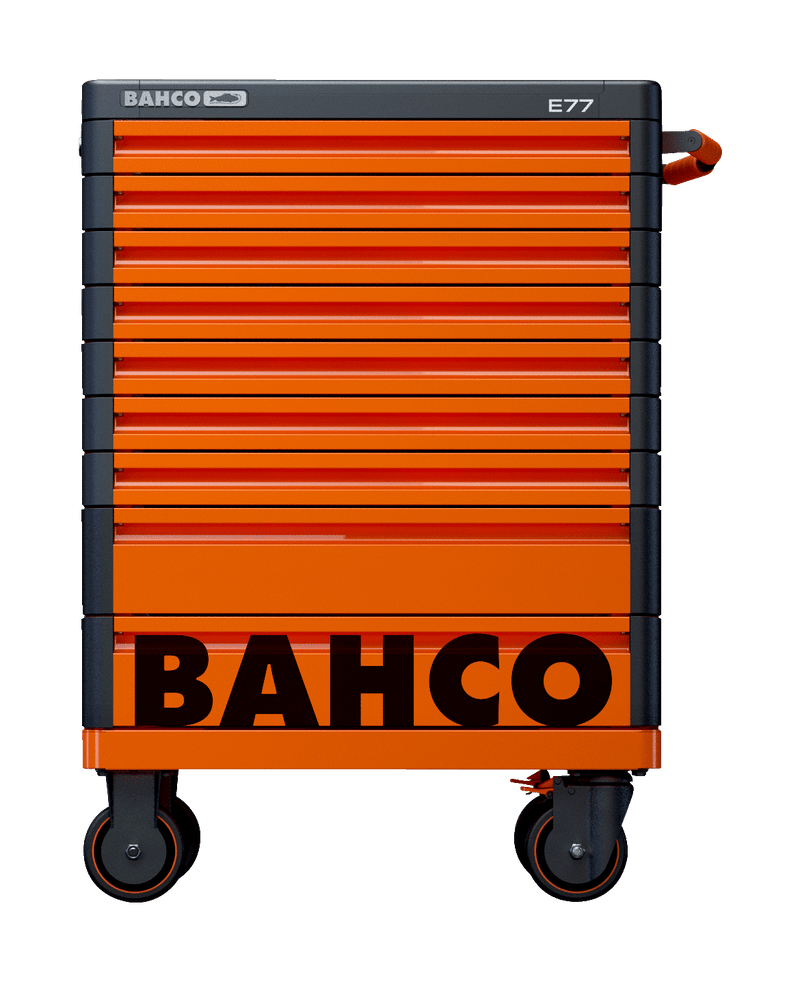 Bahco 1477K9 E77 Premium 9 Drawer Orange Mobile Roller Cabinet