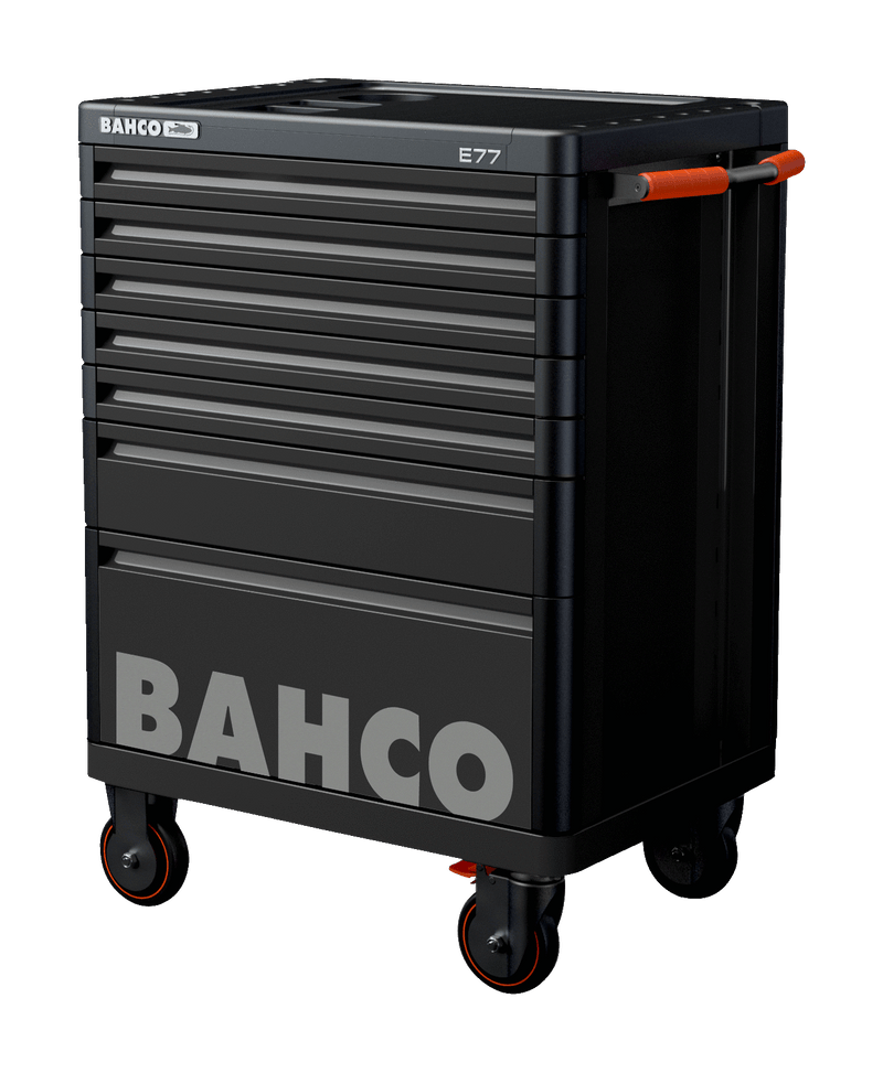 Bahco 1477K7BLACK E77 Premium 7 Drawer Black Mobile Roller Cabinet