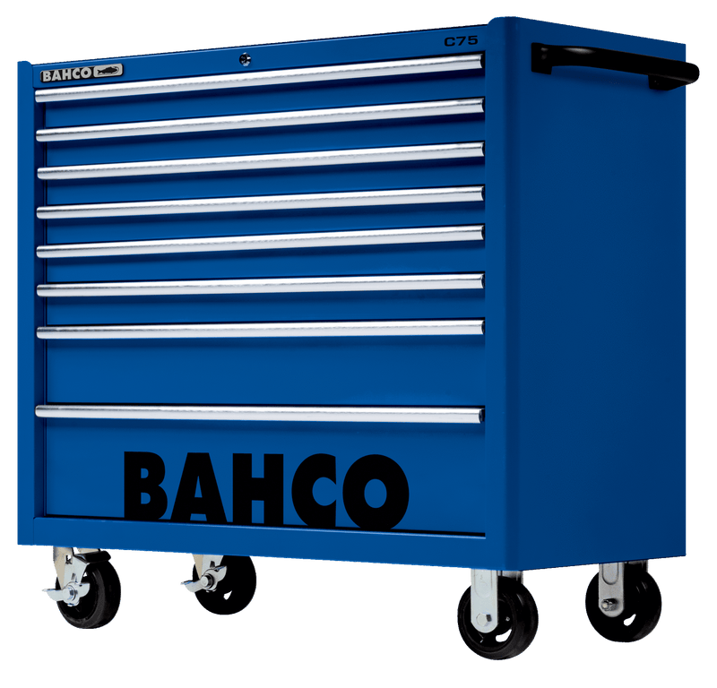 Bahco 1475KXL8BLUE C75 8 Drawer 40" Blue Classic Mobile Roller Cabinet