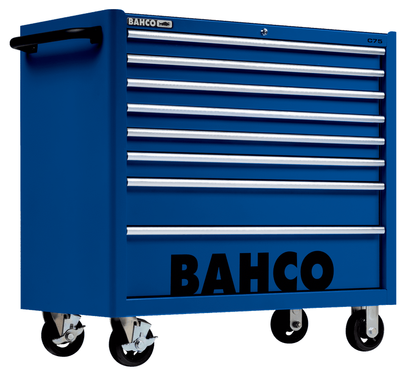 Bahco 1475KXL8BLUE C75 8 Drawer 40" Blue Classic Mobile Roller Cabinet