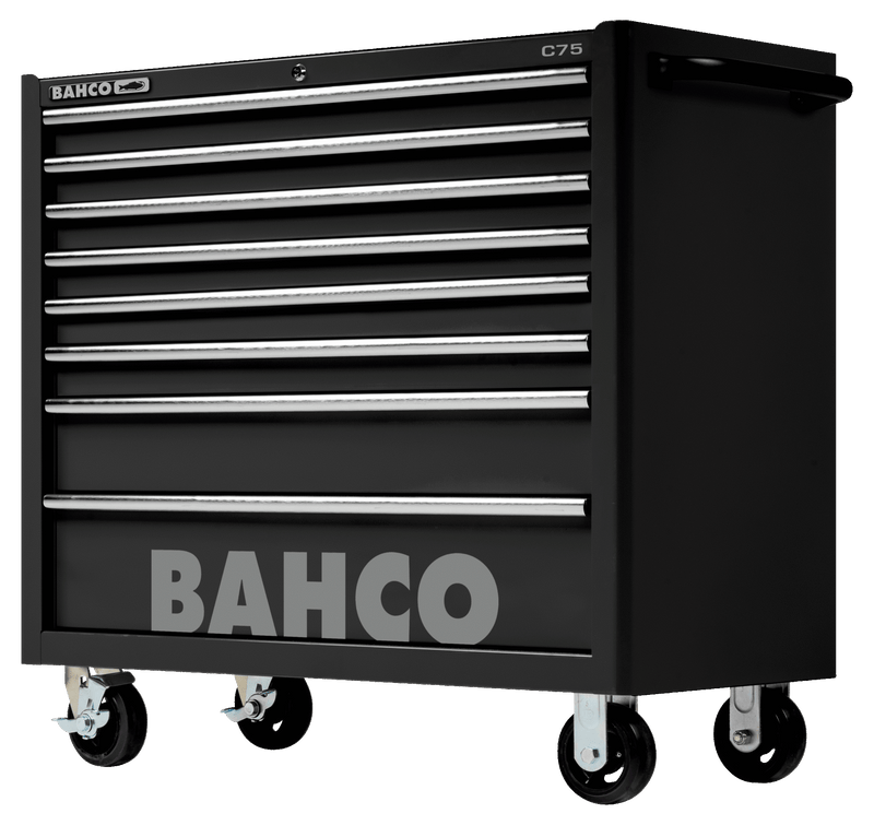 Bahco 1475KXL8BLACK C75 8 Drawer 40" Black Classic Mobile Roller Cabinet