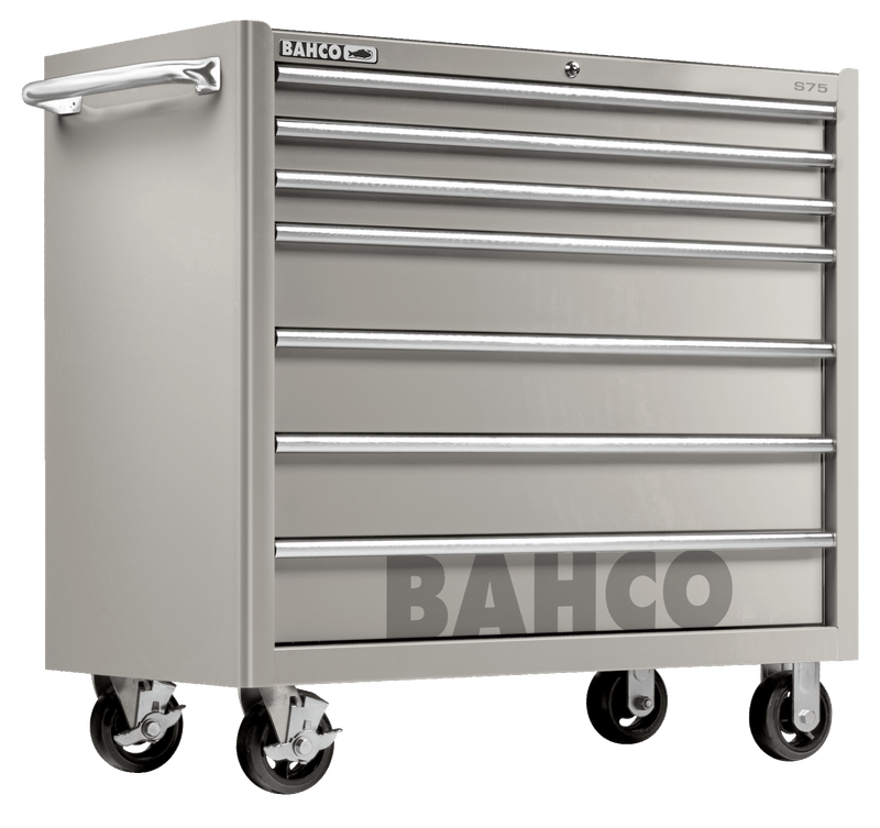 Bahco 1475KXL7SS Classic 7 Drawer 40″ Stainless Steel Mobile Roller Cabinet