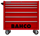 Bahco 1475KXL6RED C75 6 Drawer 40" Red Classic Mobile Roller Cabinet