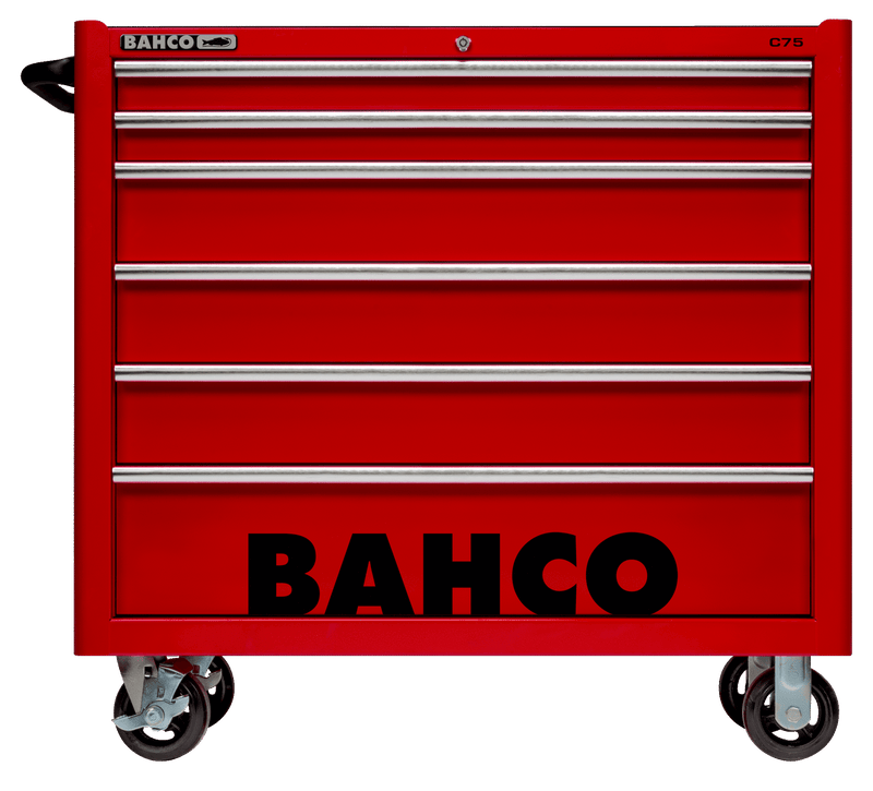 Bahco 1475KXL6RED C75 6 Drawer 40" Red Classic Mobile Roller Cabinet