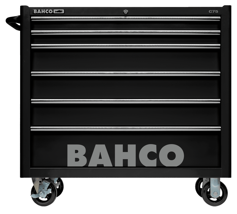 Bahco 1475KXL6BLACK C75 6 Drawer 40" Black Classic Mobile Roller Cabinet