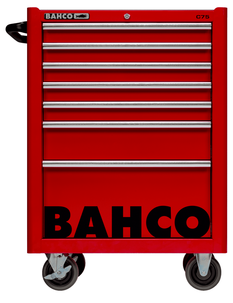 Bahco 1475K7RED C75 7 Drawer Red Classic Mobile Roller Cabinet