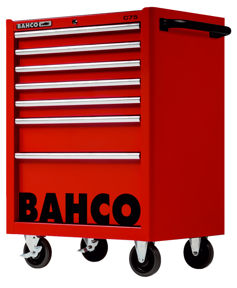 Bahco 1475K7RED C75 7 Drawer Red Classic Mobile Roller Cabinet