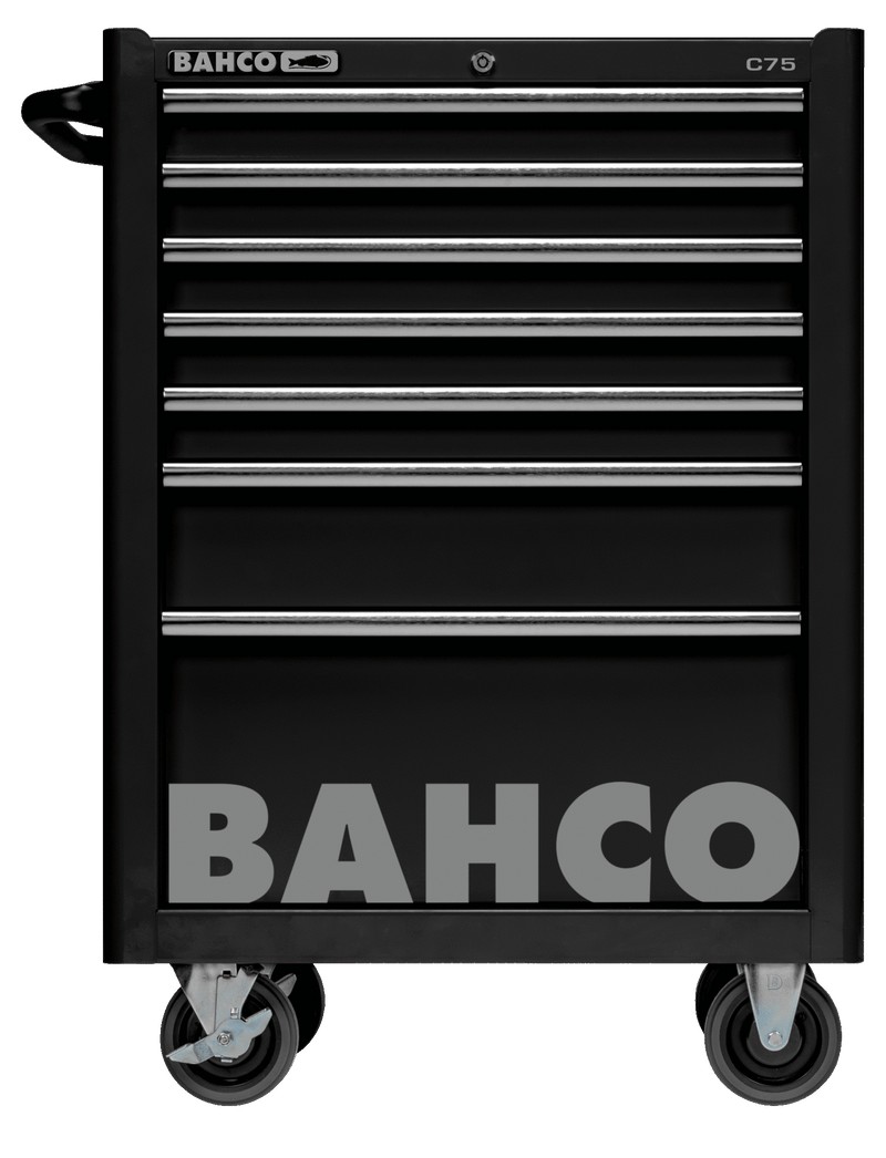 Bahco 1475K7BLACK C75 7 Drawer Black Classic Mobile Roller Cabinet