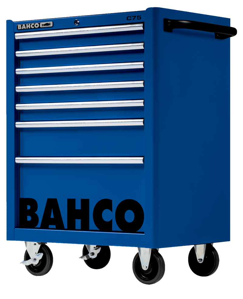 Bahco 1475K7BLUE C75 7 Drawer Blue Classic Mobile Roller Cabinet