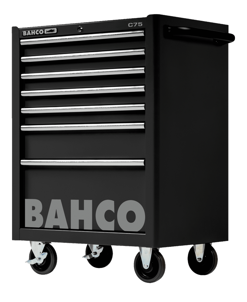 Bahco 1475K7BLACK C75 7 Drawer Black Classic Mobile Roller Cabinet