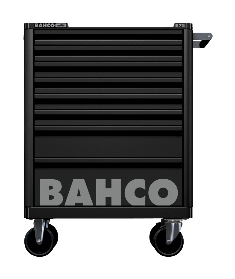 Bahco 1472K8BLACK E72 8 Drawer Black Mobile Roller Cabinet