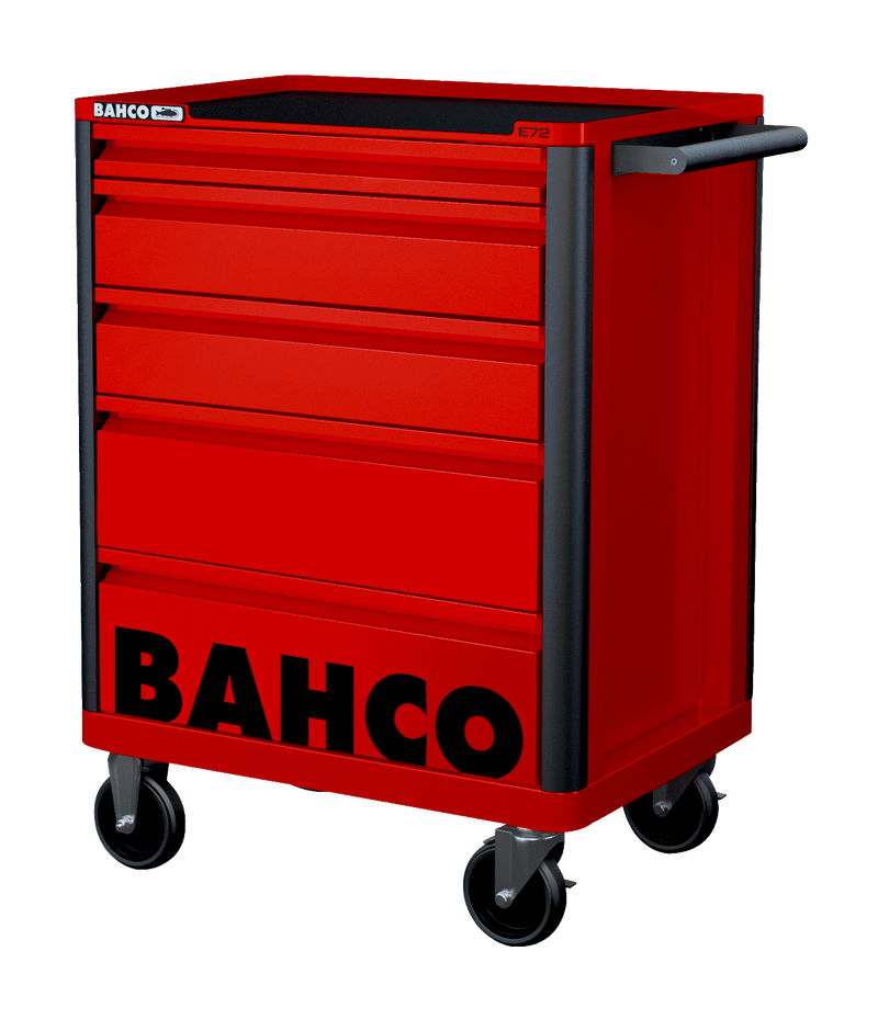 Bahco 1472K5RED E72 5 Drawer Red Mobile Roller Cabinet