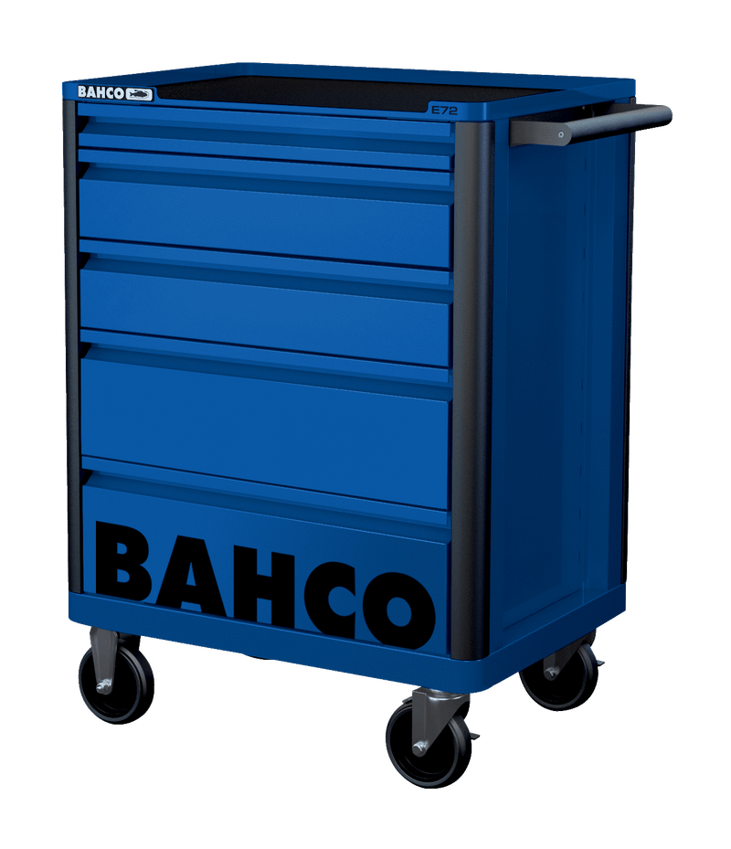 Bahco 1472K5BLUE E72 5 Drawer Blue Mobile Roller Cabinet