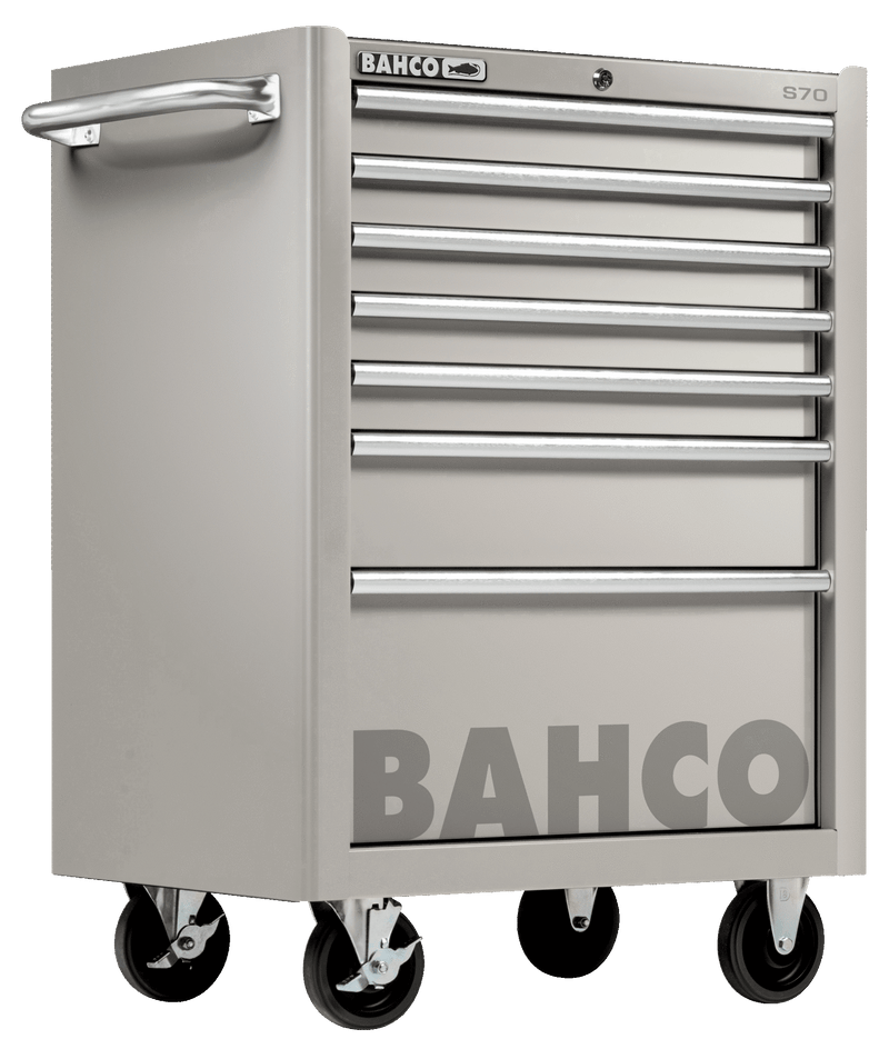 Bahco 1470K7SS S70 Classic 7 Drawer Stainless Steel Mobile Roller Cabinet