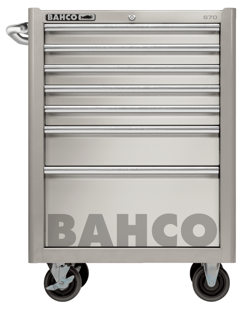 Bahco 1470K7SS S70 Classic 7 Drawer Stainless Steel Mobile Roller Cabinet