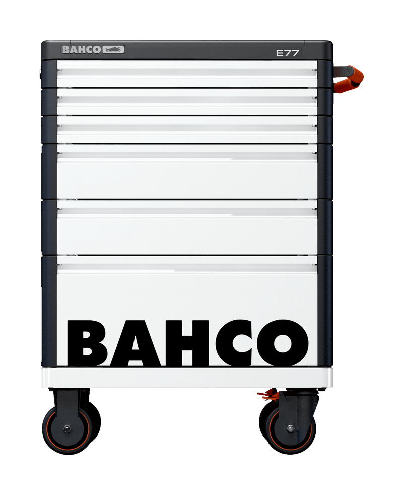 Bahco 1477K6WHITE E77 Premium 6 Drawer White Mobile Roller Cabinet