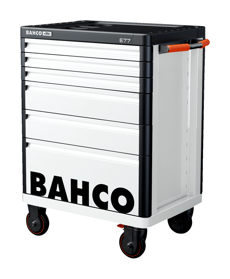 Bahco 1477K6WHITE E77 Premium 6 Drawer White Mobile Roller Cabinet