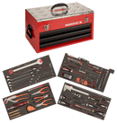 Bahco 1483KHD3RB-FF7 124pce Foam Inlay Aviation Tool Kit with Metal Toolbox