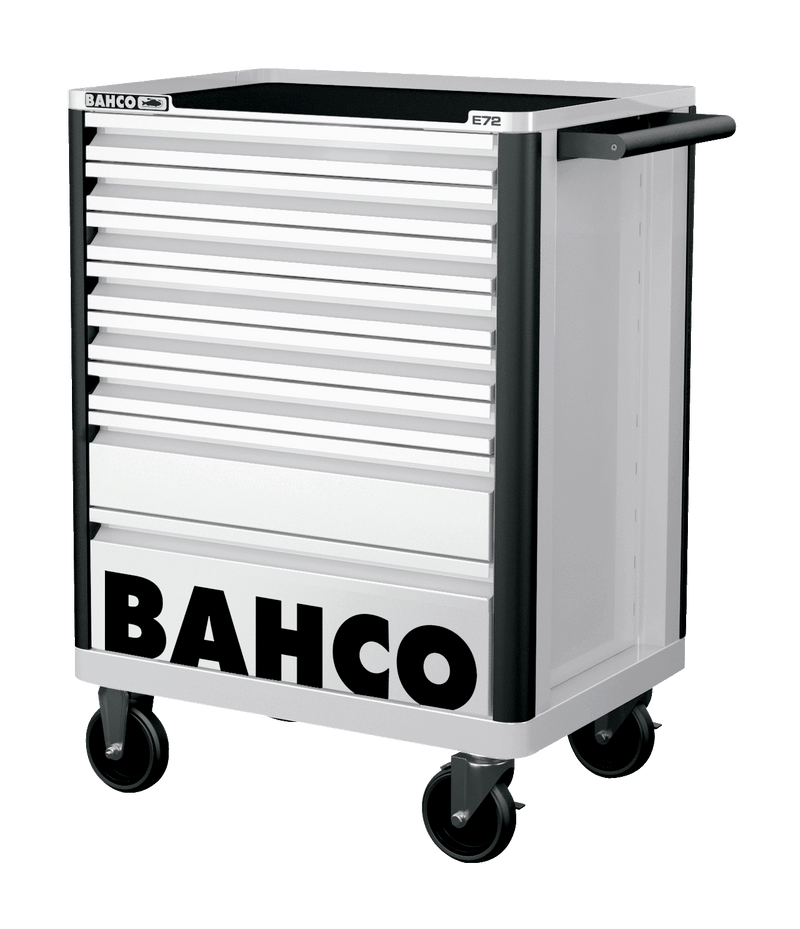 Bahco 1472K8WHITE E72 8 Drawer White Mobile Roller Cabinet