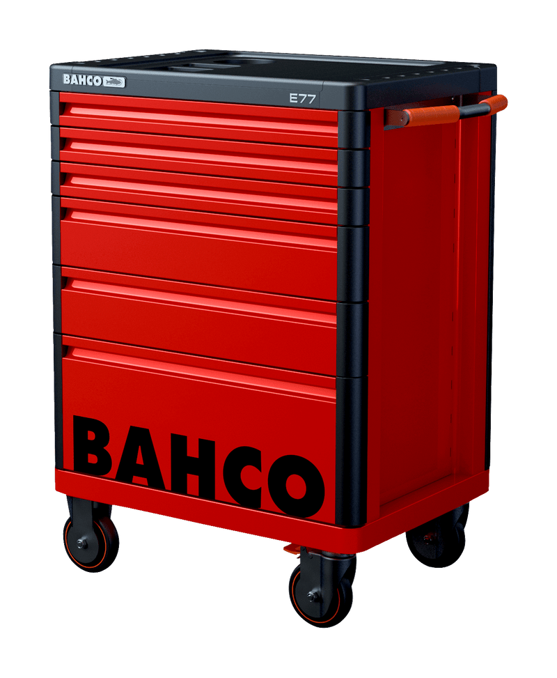 Bahco 1477K6RED E77 Premium 6 Drawer Red Mobile Roller Cabinet