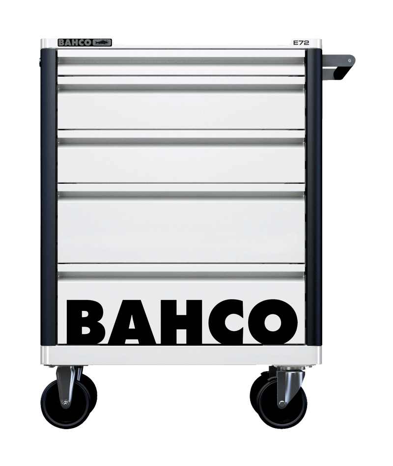 Bahco 1472K5WHITE E72 5 Drawer White Mobile Roller Cabinet
