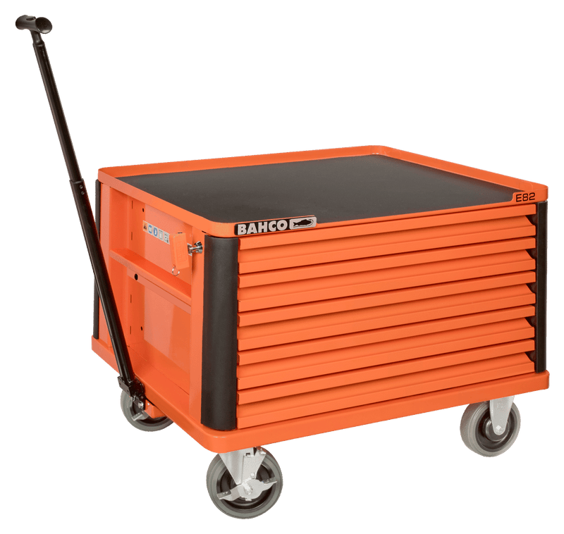 Bahco 1482K5W 26″ E82 Orange 5 Drawer Top Chest/Tool Box on Wheels