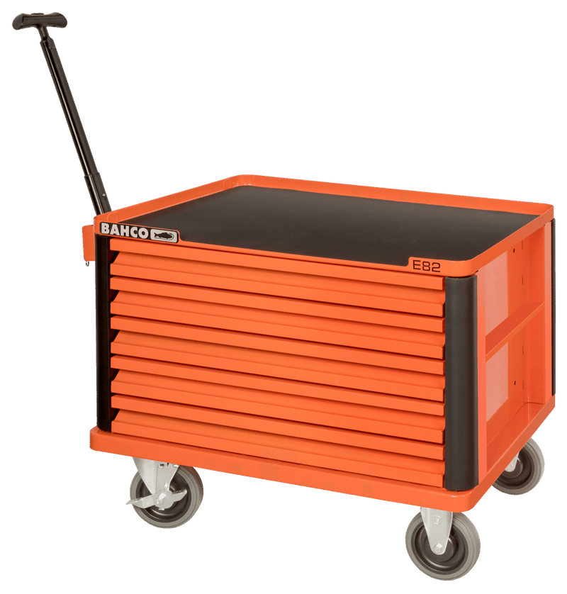 Bahco 1482K5W 26″ E82 Orange 5 Drawer Top Chest/Tool Box on Wheels