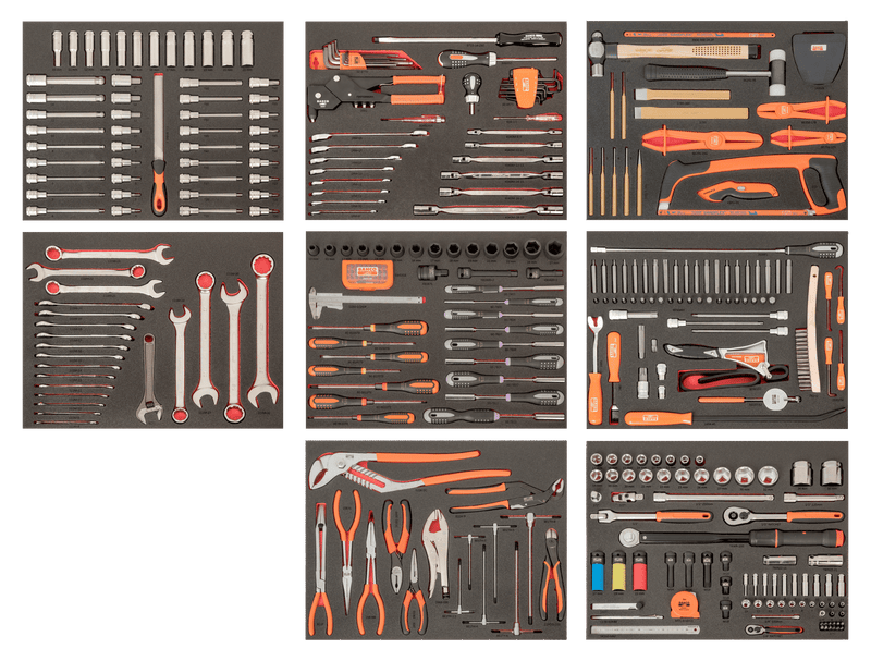 Bahco FF1ASET-AUTO 357pce Auto Repair 8 Foam Toolkit