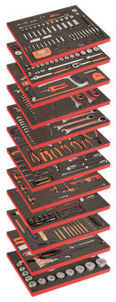 Bahco FF1ASET-XLARGE 560pce Foam Inlay General Purpose Tool Kit Tool